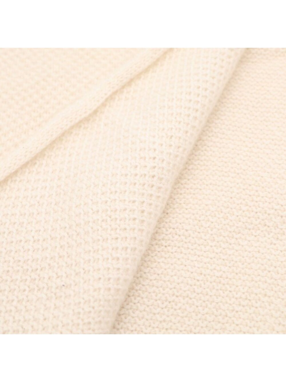 Chanel Logo Scarf White Cashmere - Picture 2 of 6